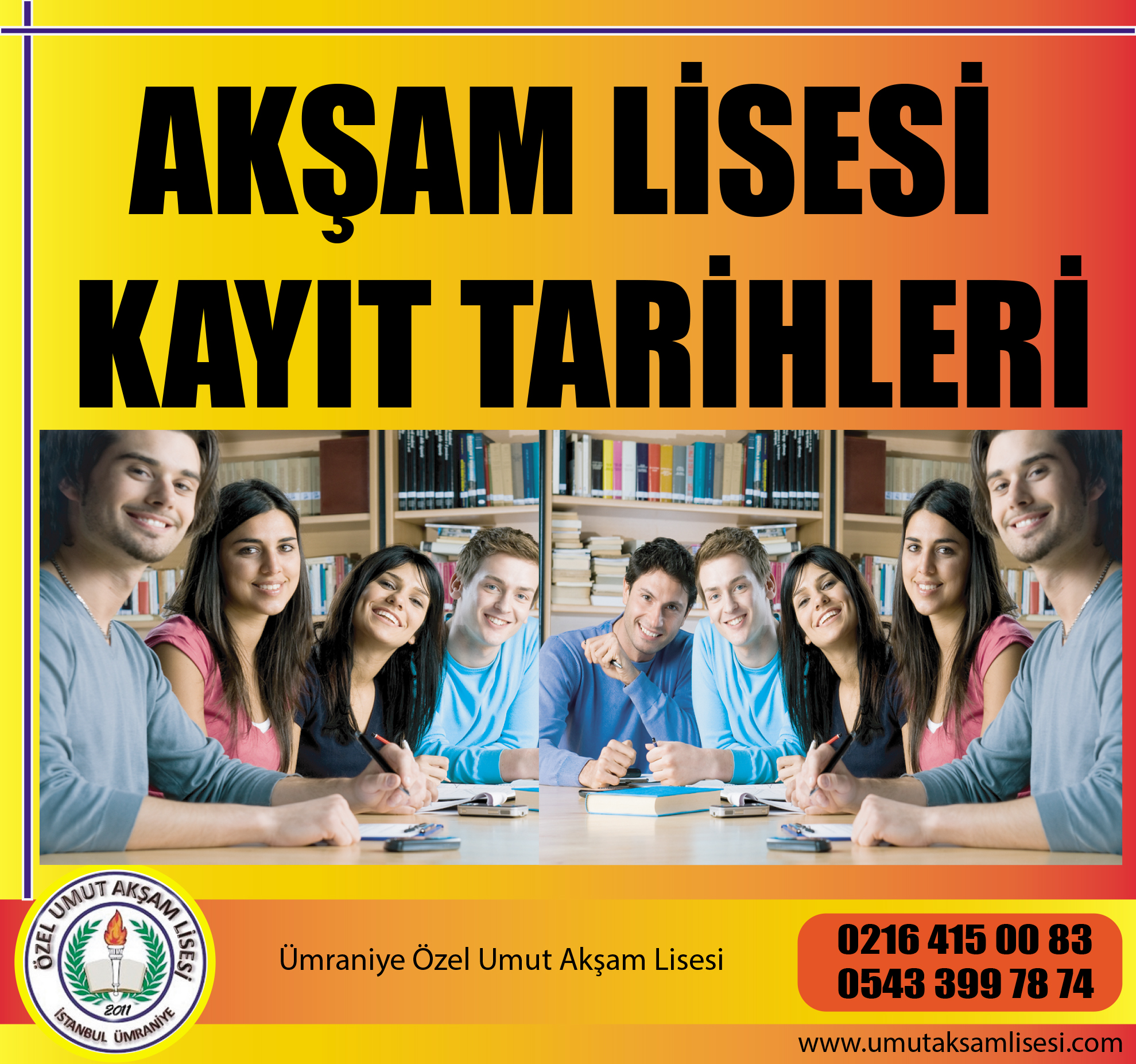 Özel Akşam Liselerine İstediğiniz Zaman Kayıt Olabilirsiniz.